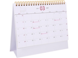 Calendário De Mesa Simples E Decorativo, Planejador Mensal Compacto Para Organização Diária E Escritório Gokoco