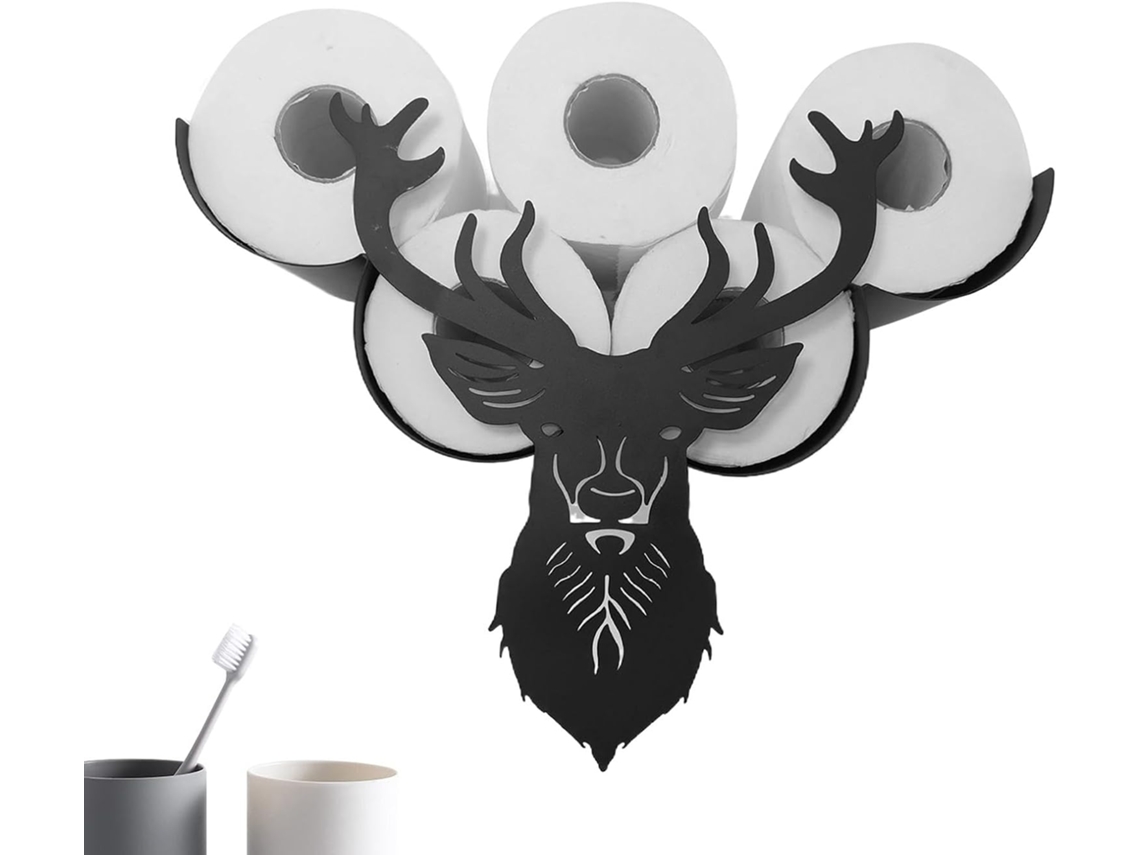Suporte Para Papel Higiênico Porta Black Deer, Suporte Para Armazenamento De Rolos Papel
