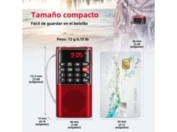 Mini Rádio de Bolso Portátil/reprodutor de Mp3 Portátil MDUG