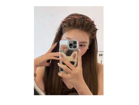 Moda Temperamento Cabelo Entrançado Deusa Menina Franja Lateral Cabelo Quebrado Clipe Bico de Pato XIMU