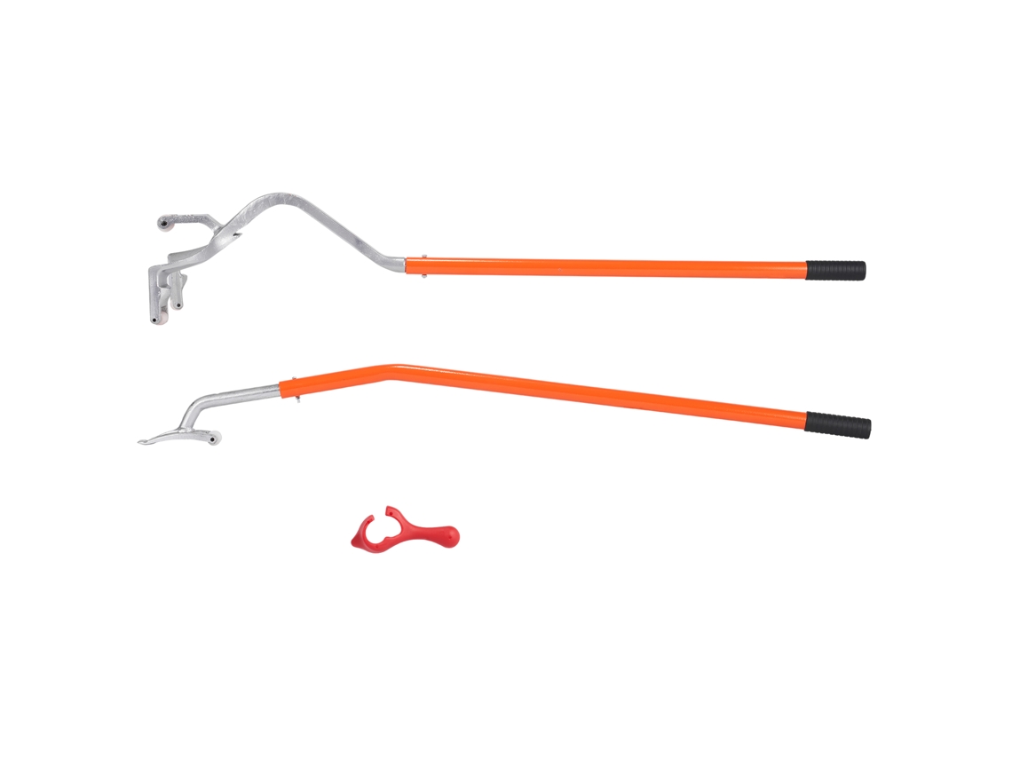 Ferramenta de Desmontagem Pneus 571 622mm, Barra Aço para Troca Pneus, Montagem e Manual, 3 Ferramentas Taloneras Caminhões Carros, Laranja