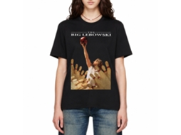Rockinstone The Big Lebowski Ball Lift Black Adult T-shirt Size:m