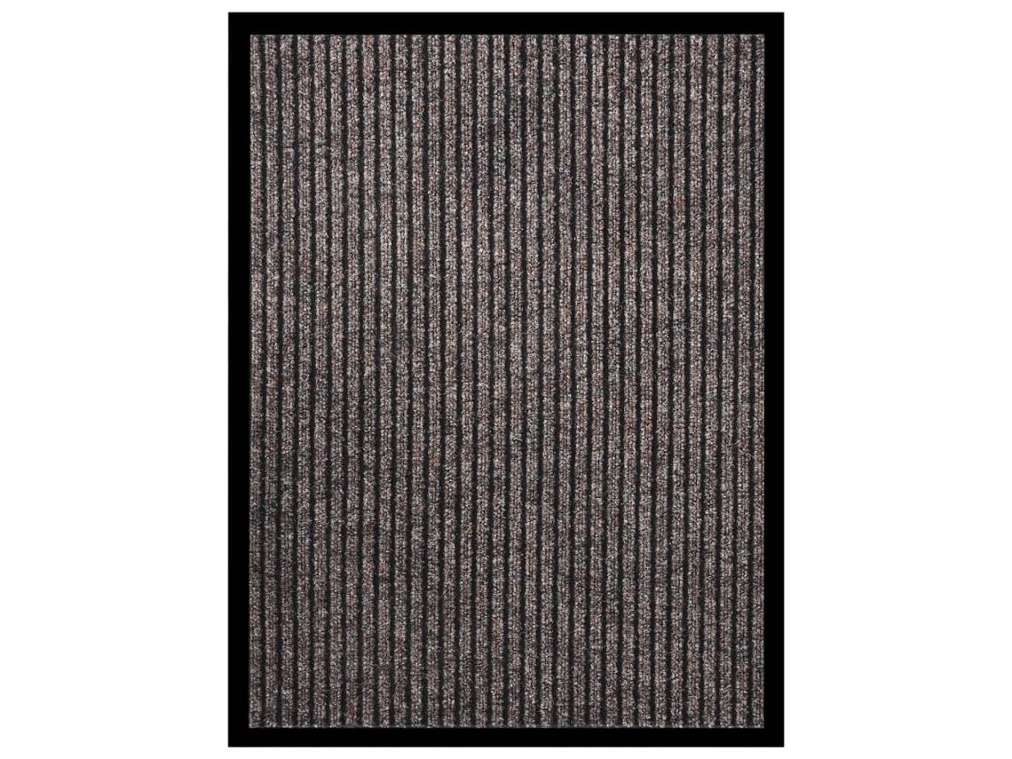 Vidaxl Tapete De Porta Às Riscas 60x80 Cm Bege