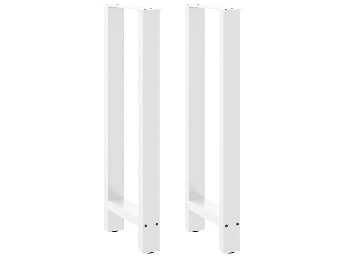 Vidaxl Pés Para Mesa De Bar , Brancos, 2 Peças, 50x(100-101) Cm, Aço