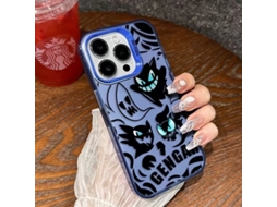 Capa Para Iphone 17 Pro Laser Gengar H220p1 Azul Gengar Laser Trend