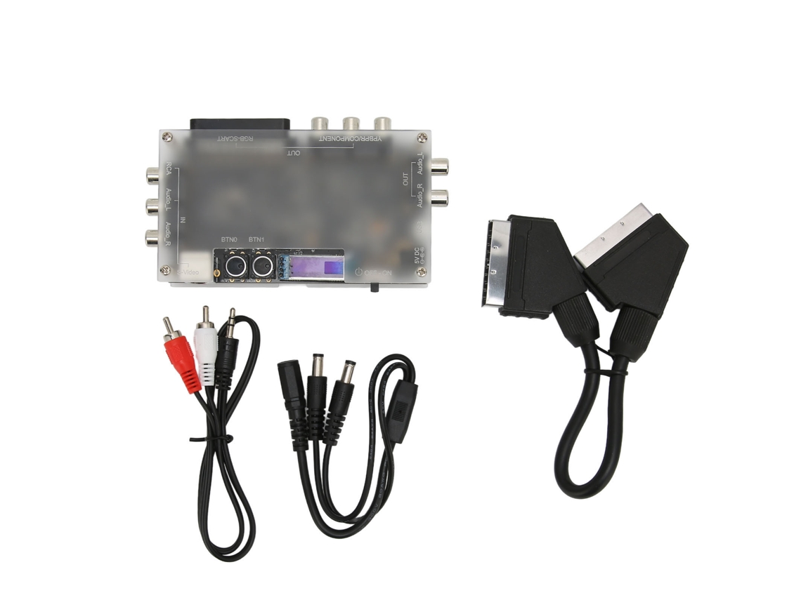 Placa de Expansão OSSC com Modos Duplos, suavização de linhas e conversor de vídeo Hd com vídeo composto para CHABERLU