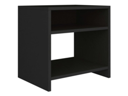 Mesa Cabeceira De Madeira Preto 40x30x40 cm MAISON EXCLUSIVE
