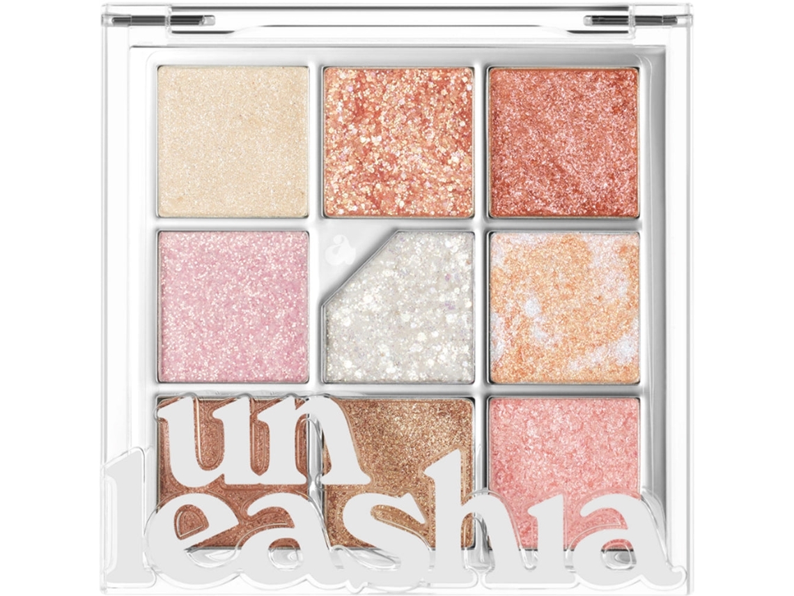 Paleta de Sombras UNLEASHIA Mate, Acetinado e Glitter Holográfico