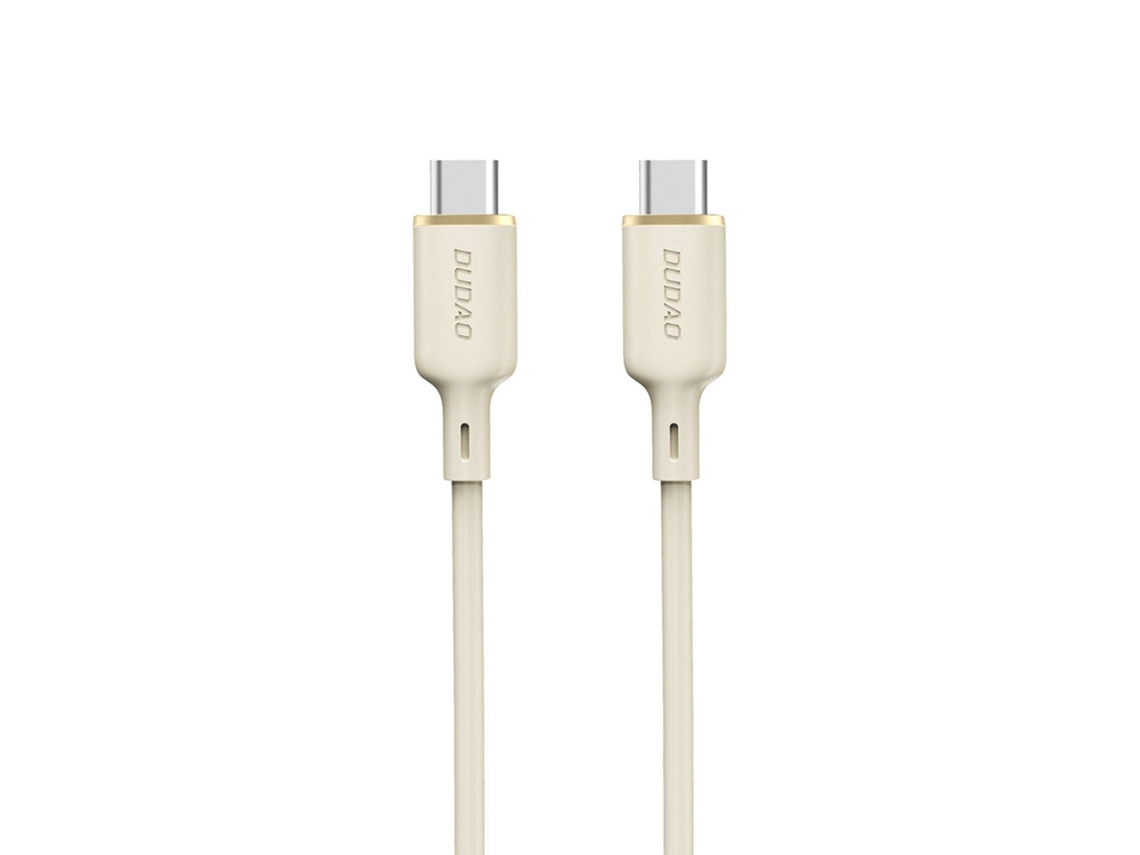 Cabo USB-C para USB-C Dudao L7scc 100W 2m Bege