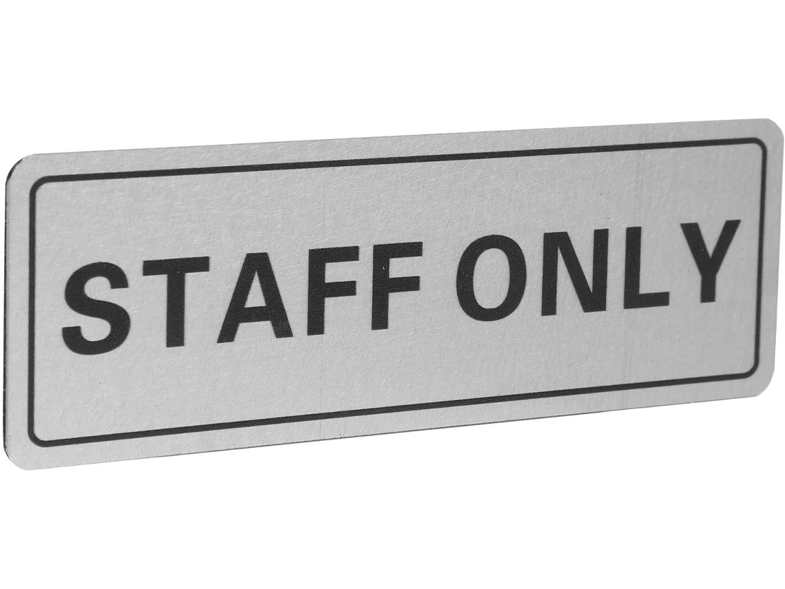 Placa De Alumínio Supvox Para Portas Escritório, Ideal Para Funcionários Fácil Instalação E Design Minimalista