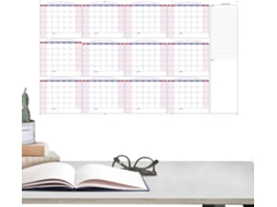 87 X 152 Cm, Organizador Grande E Reutilizável Para Casa E Escola, Calendário De Parede Apagável A Seco