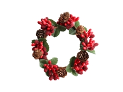 Laxiscreed Guirlanda De Natal Com Pinhas Naturais E Artificiais, Rosátero E Enfeites Diy Para A Decoração Natalina
