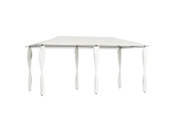 Vidaxl Gazebo 2,98x5,3x2,59 M Com Capas Para Postes 160 G/m² Cor Creme