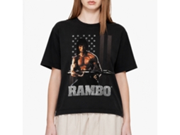Rockinstone Rambo Movie Ramberica Black Adult T-shirt Size:xxl