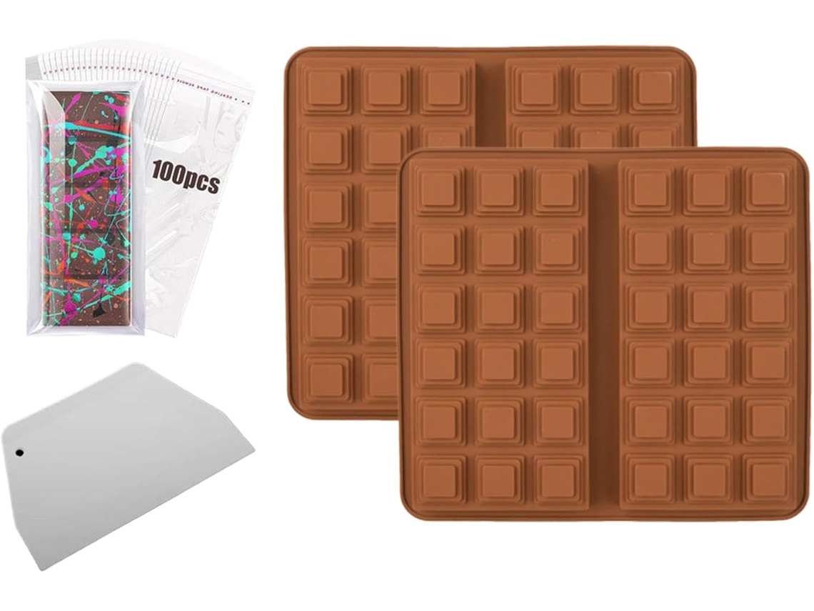 Molde De Silicone Barras De Chocolate, Acessórios De Confeitaria E
