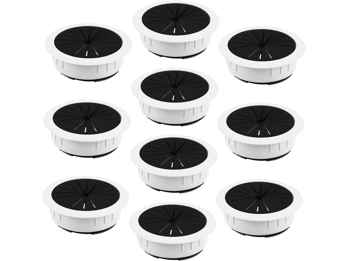 Conjunto De 10 Protetores Plástico Flexíveis Para Orifícios Fios Em