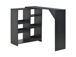 Bar Table, Bar Tables Vidaxl Preto Madeira Processada (n/a)