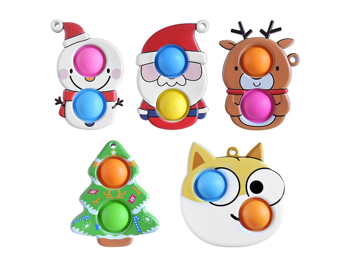 Chaveiros Silicone Anti-estresse Natal Infantil E Adulto