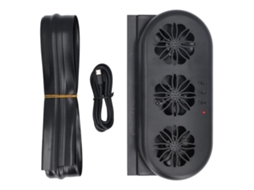 Ventilador Usb Carro 3 Ventoinhas Resfriamento Rápido Remoção Odores