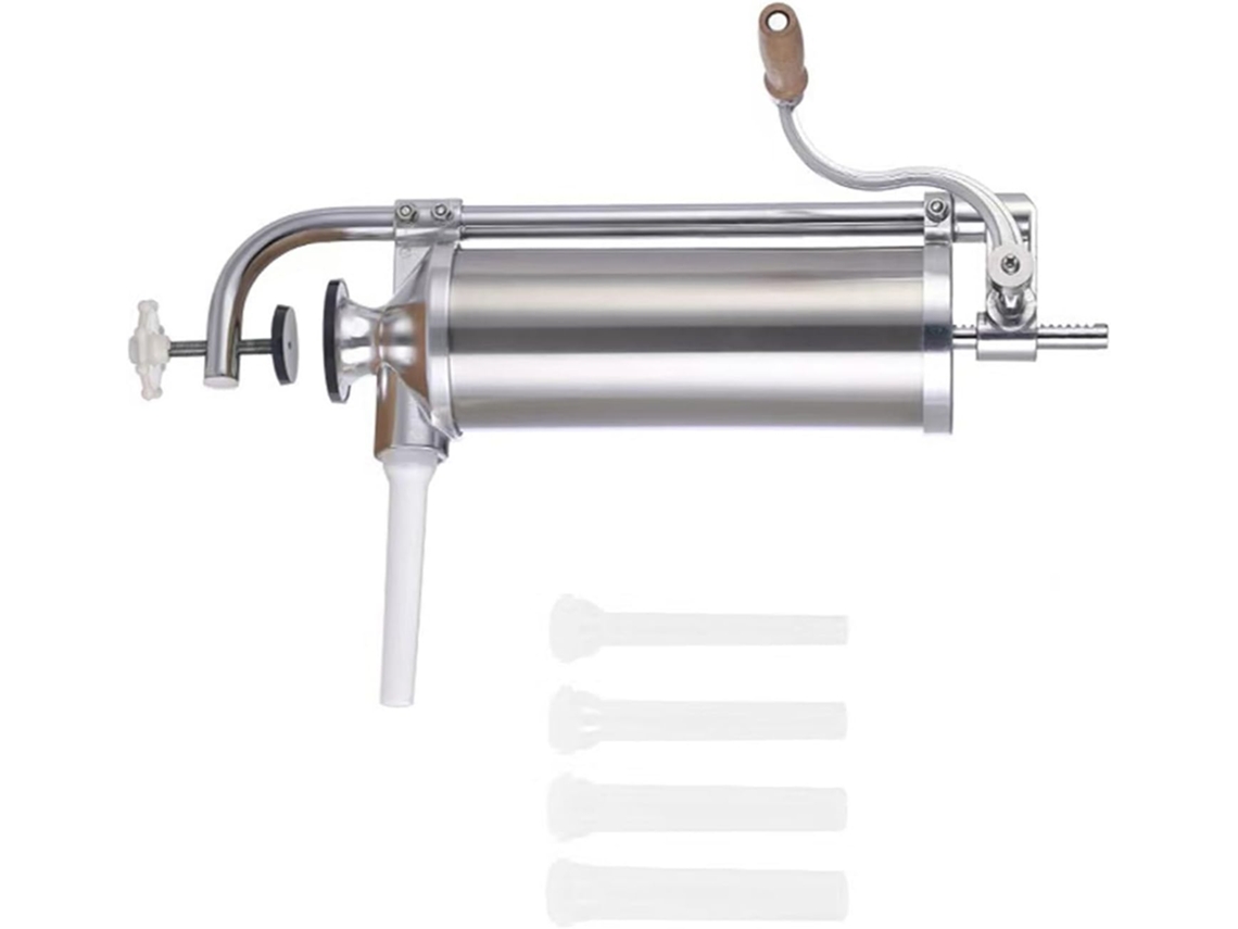 Kit Para Fazer Salsichas Frankfurt Com 4 Cilindros Manuais Intercambiáveis, Cabo Antiaderente E Utensílio