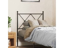 Vidaxl Cabeceira De Substituição 80 Cm Metal Preto
