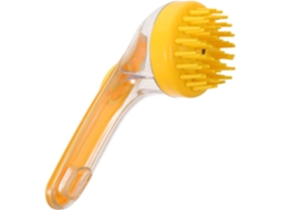 Escova De Cabelo Imikeya Com Cabo Ergonômico E Sistema Limpeza, Feita Em Abs E Tpr, Para Uso Doméstico, Amarela