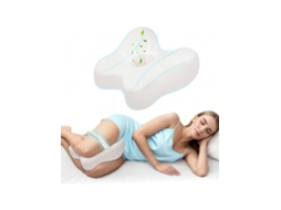 Almofada De Espuma Viscoelástica Para Os Joelhos, Ideal Para Quem Dorme De Lado, E Almofada Elástica Para As Pernas, Para Aliviar As Dores Ciáticas.