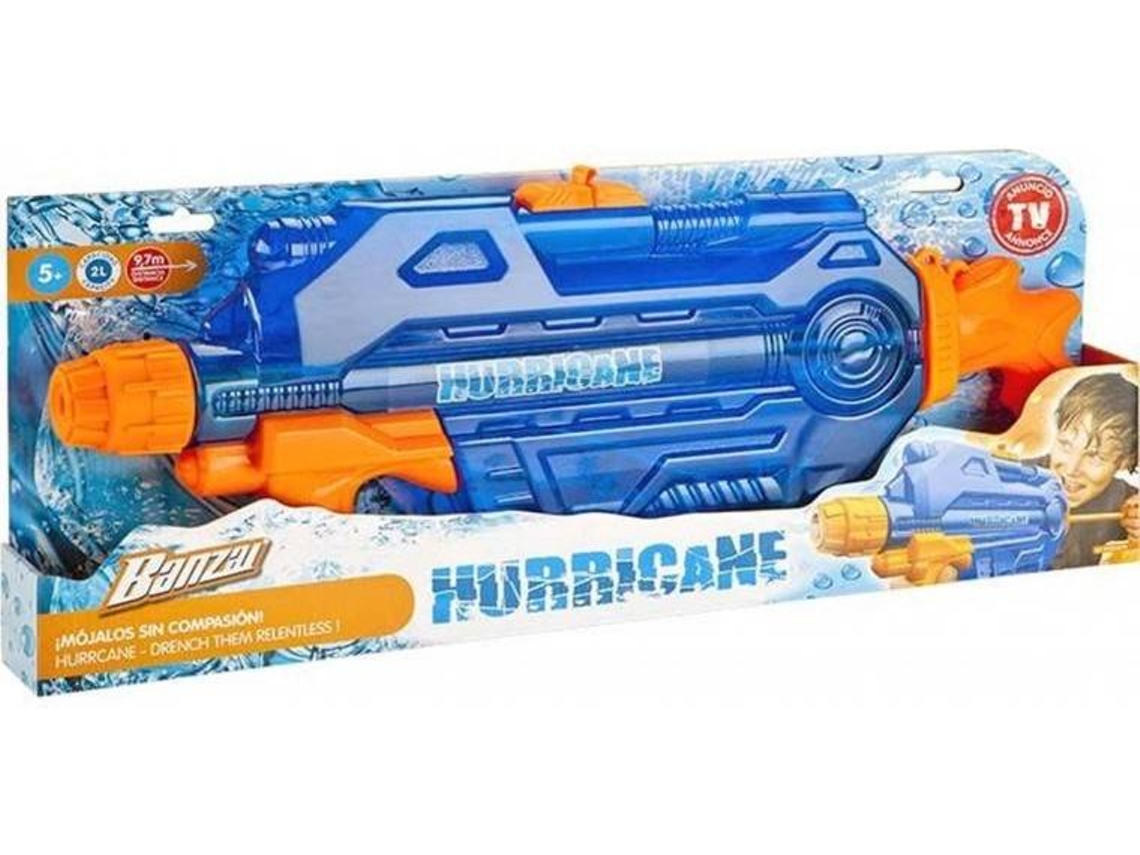 Pistola de Água BANZAI Hurricane 40190 Azul