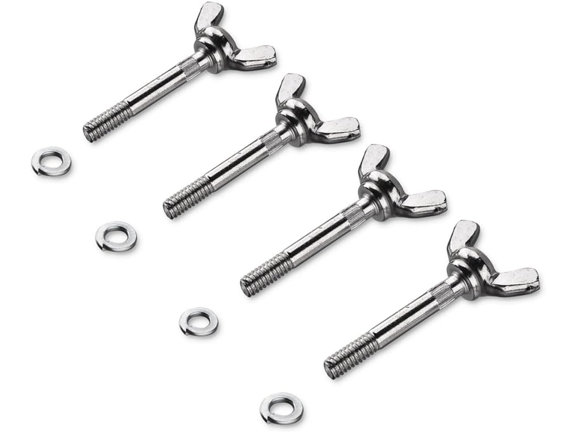 Kit de Parafusos de Asa para Pernas de Pau, Substituição para Decoração e Pintura em Drywall, Pacote com 4 Unidades SFUSHOS