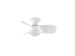 Ventilador Epona Branco Led 20w 2000lm Cct Dim Cristalrecord