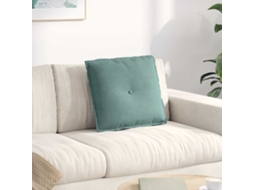 Vidaxl Travesseiro Para Costas Verde Do Mar 50 X 45 Cm