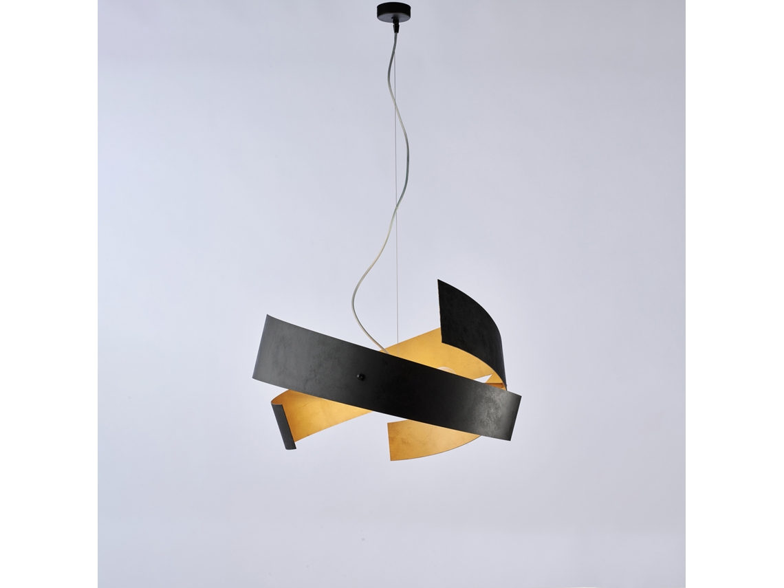 Anna Suspensão Circular Em Metal E Alumínio Lacado Branco Com Led Integrado E Cabos Elétricos Ajustáveis ​​130 Ø50 Bl249 S50 Belight
