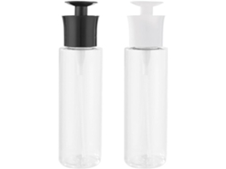 Conjunto De 2 Frascos Com Bomba Dosadora Recarregáveis, Em Pp E Pet, 300ml, Fáceis De Usar.