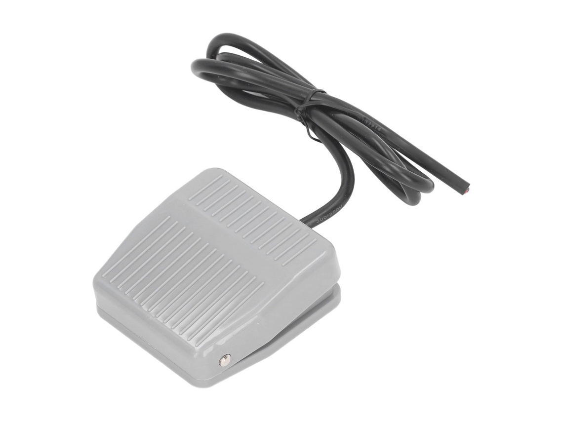 Veloriskku interruptor de Pie Con Caja de Aleación de Aluminio Contacto Plata Normalmente Cerrado Pedal Antideslizante 250v