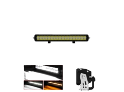 Barra De Luz Led, Linha Dupla, Temperatura De Cor 6500k, Ã€ Prova Dãgua Ip68, 22polegadas Com Fio Dt Oem