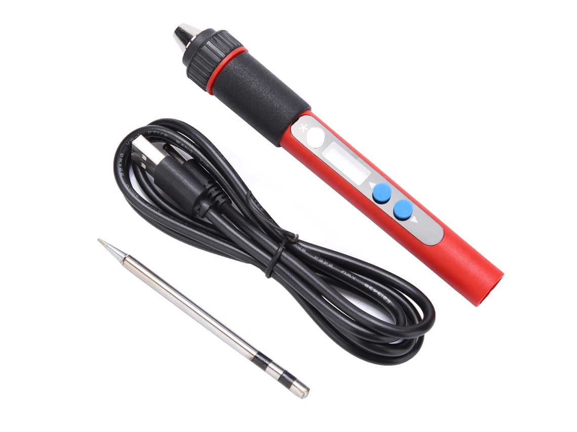 Soldadora Eléctrica Mínima Usb Portátil Com Tela Digital 5v 10w Ferramenta De Reparo
