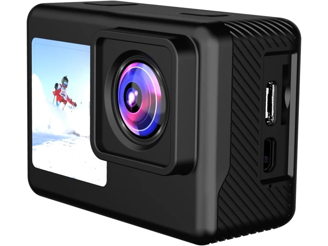 Câmera de Ação 4k Uhd 1080p 30fps, Tela Ips 2.0 Bolsas, Gravação de Vídeo de Vídeo, SFUSHOS