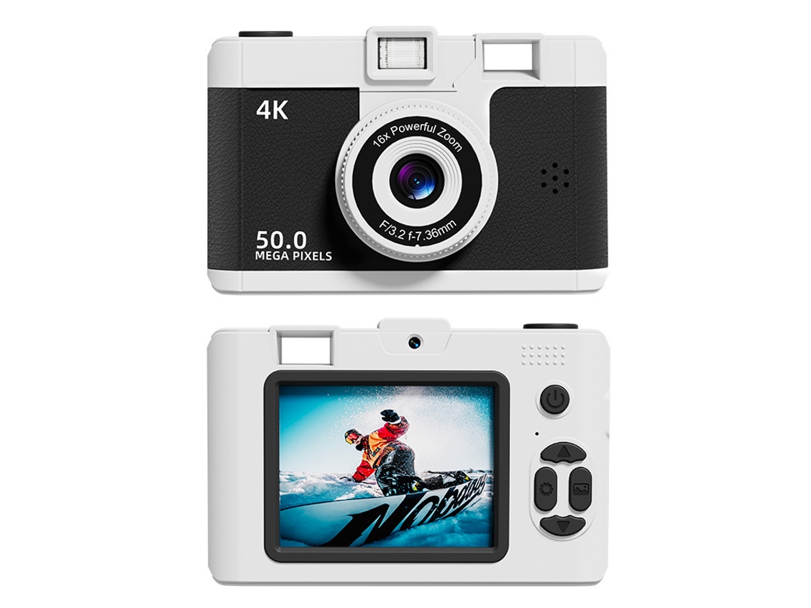 Câmara Digital Tela De 2,4 Polegadas, 50mp, Zoom De 16x (preta - Cartão De 64g) Cuich