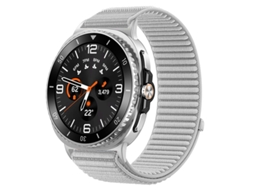 Pulseira Desportiva Em Nylon Compatível Com Samsung Galaxy Watch Ultra 2 47mm, Pulseira De Substituição Macia E Ajustável Cinza Hexinyigjly