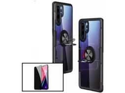 Kit Capa e Película de Vidro Temperado Xiaomi Mi 8 Lite Clear Armor Transparente e Preto