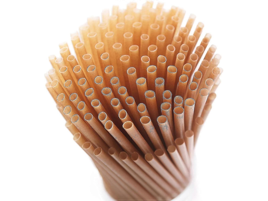 200 Canudos De Cana-de-açúcar, 8 Polegadas, Compostáveis E Biodegradáveis, Ecológicos-sdcy