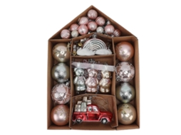 Conjunto De Enfeites Natalinos Leves E Variados, Galvanizados E Banhados A Ouro Decoração Para Casa E Jardim Olysi Shop