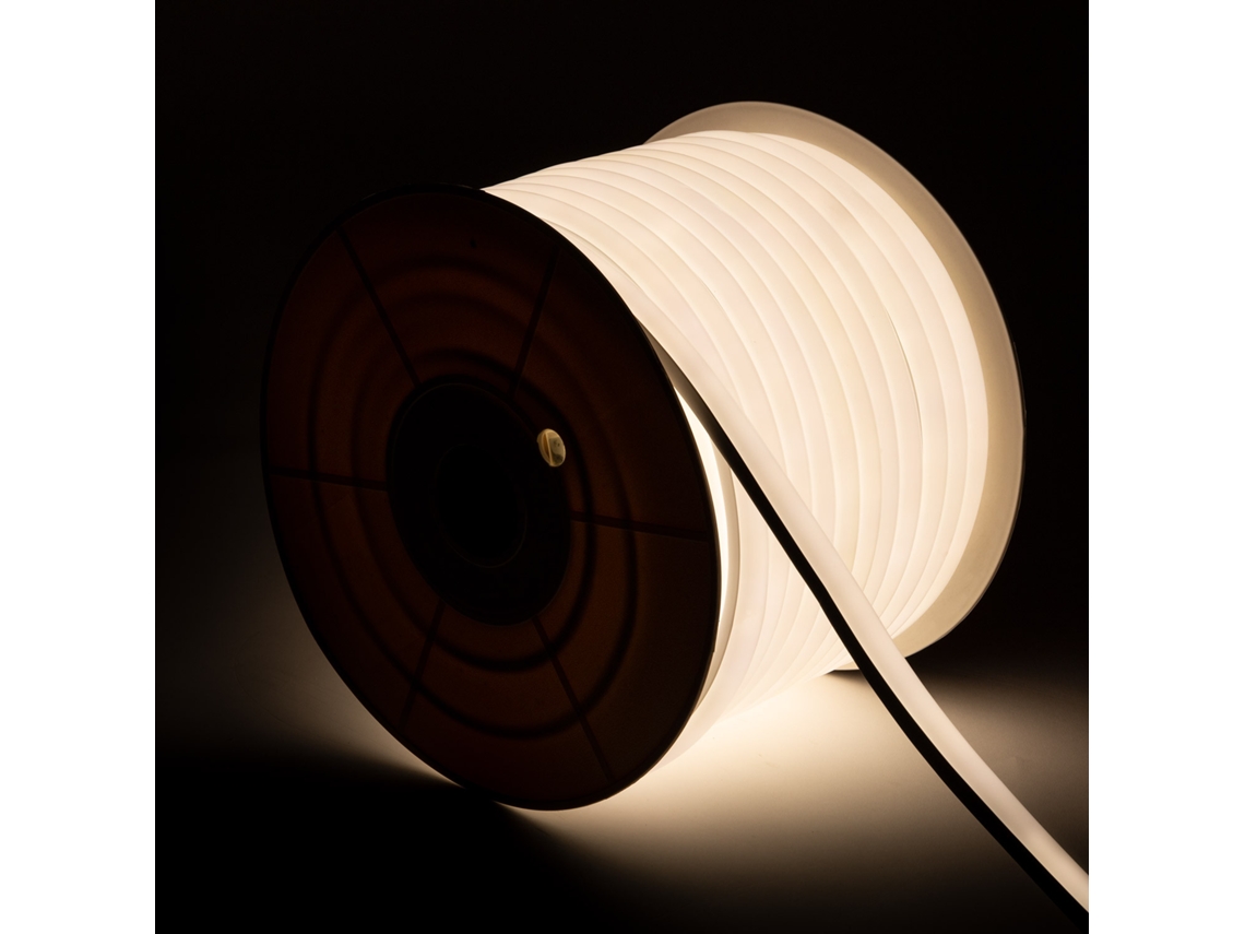 Fita Led Neon Regulável 220 V, Branco Neutro, Semicircular, 180°, 7,5 W/m, Corte A Cada 100 Cm, Ip67, À Medida 4 M
