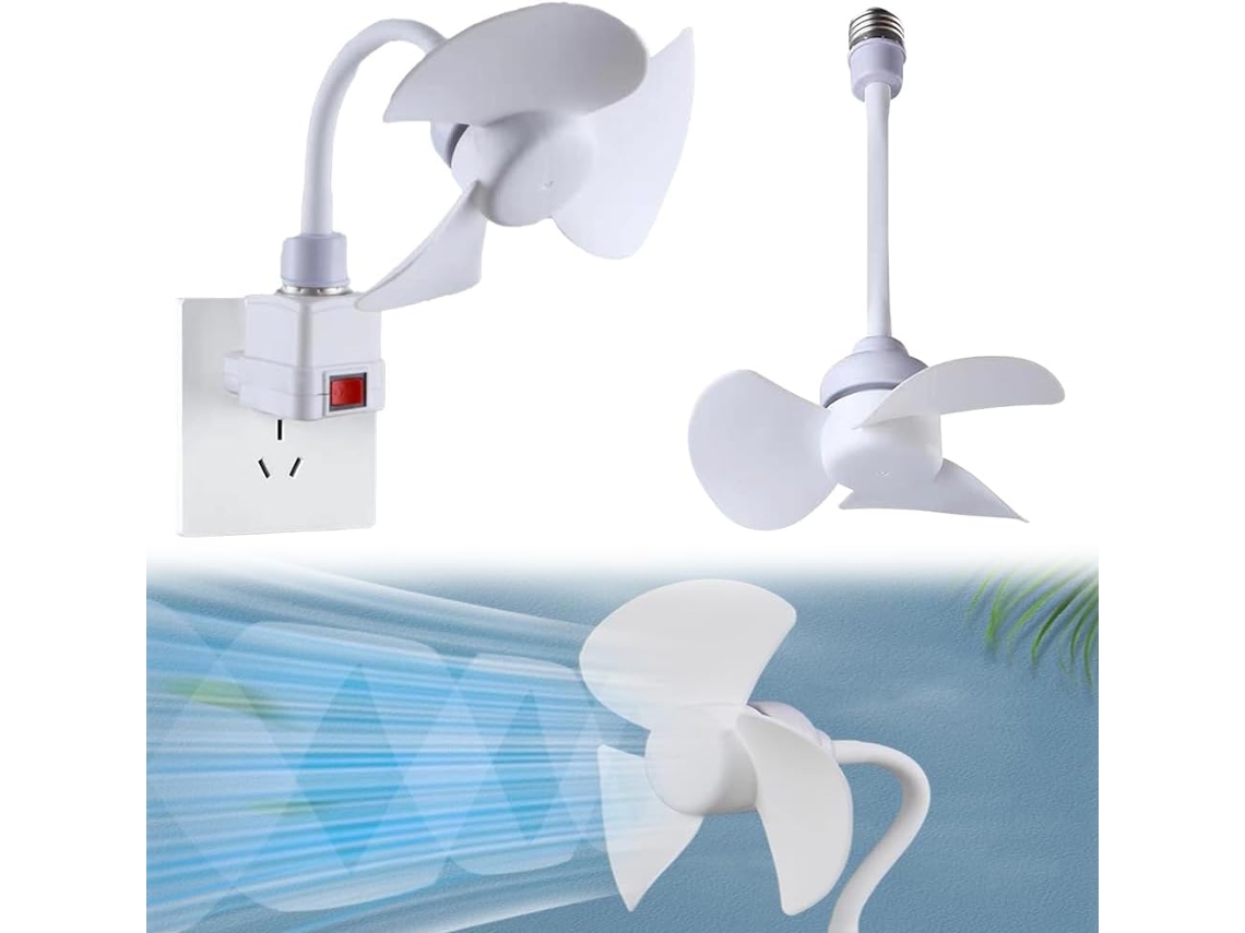 Ventilador De Teto Moderno Com Led, Base E27/usb, Soquete E27
