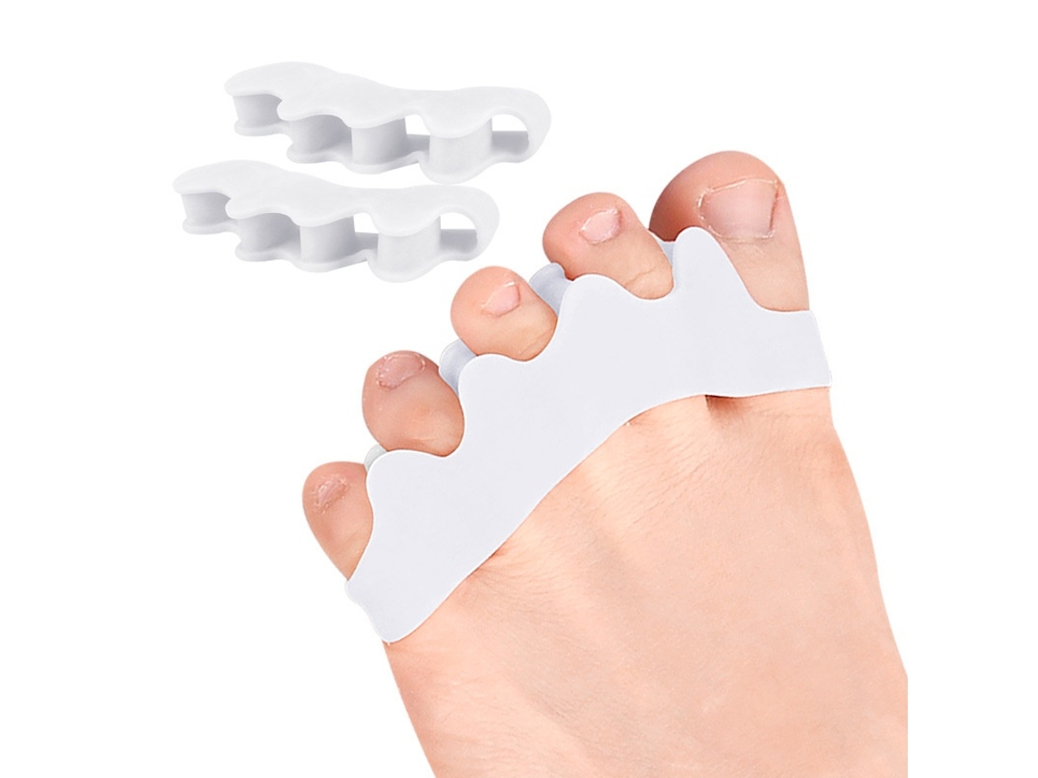 Corretor De Joanete, Em Silicone E Gel Macio, Branco Elysve