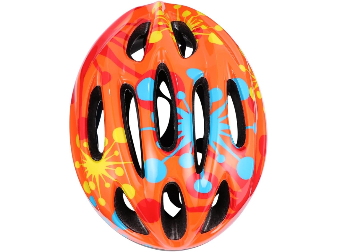 Capacete De Ciclismo Laranja Para Meninos E Meninas Com Ventilação E Proteção Contra Lesões.