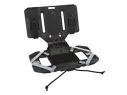 Colete De Treino Multifuncional Dobrável Preto Com Suporte Para Celular E Plataforma De Navegação.