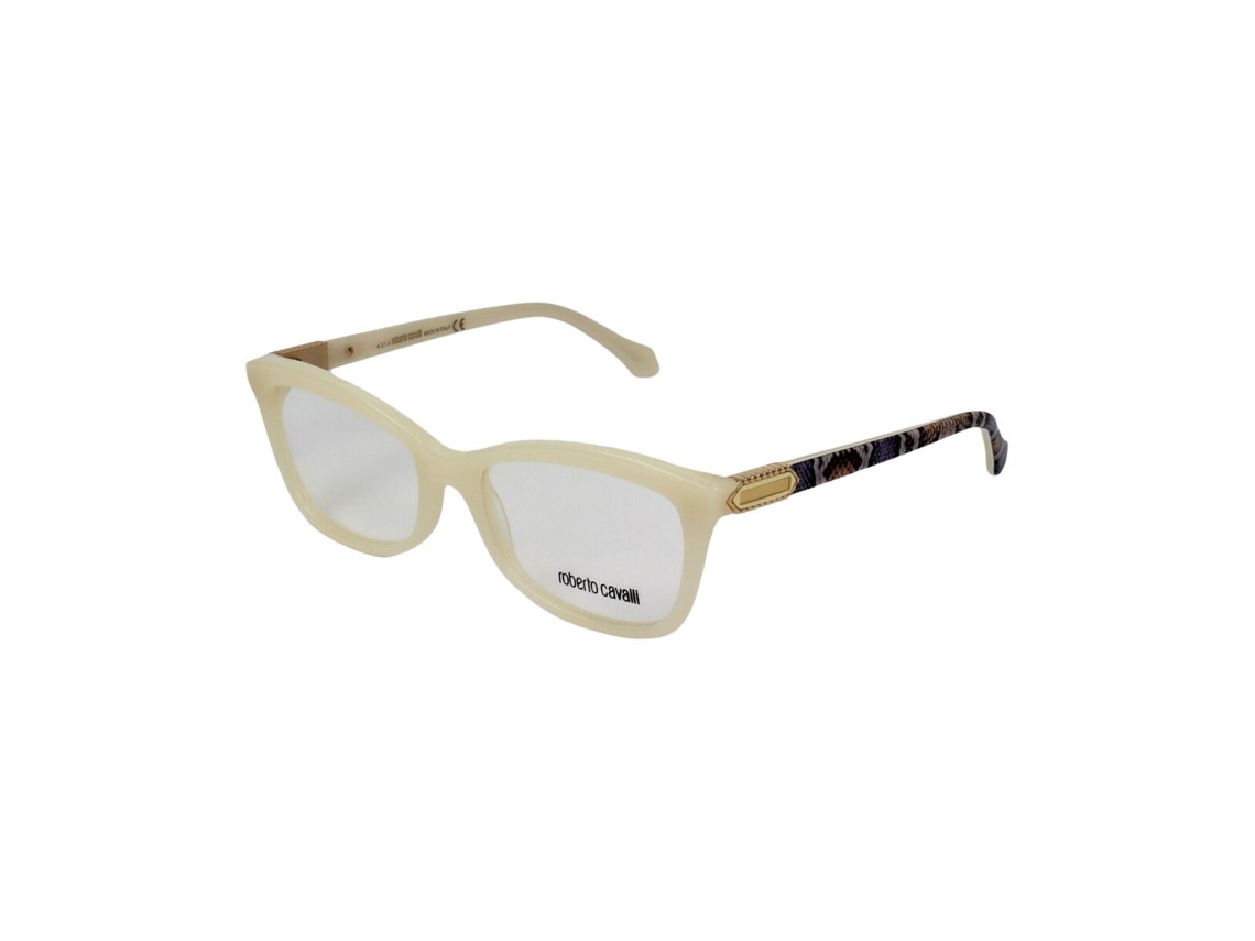 Armação De Óculos Feminino Roberto Cavalli Rc0865 024 (branco Acetato Ø 53 Mm)