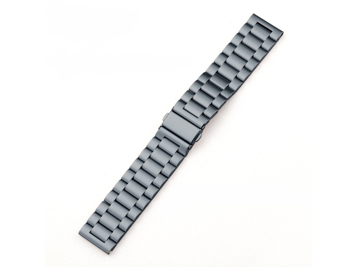 Bracelete Em Aço Inoxidável Para Iwatch, Apple Watch, Samsung, Huawei Gt56 (22mm) Cinza Hexinyigjly