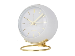Relógio Despertador Branco De Luxo Nórdico Eletrônico De Mesa Quartzo Simples Slowmoose